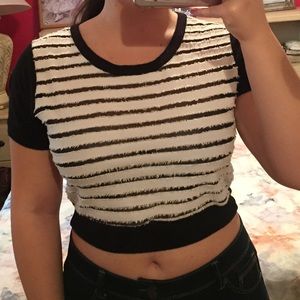 Stripped Crop Top